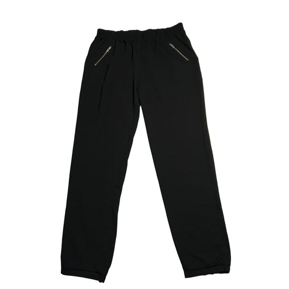 Women's Mid Rise Straight Leg Pants Size Medium Casual Minimalist Office Classic - Picture 1 of 8